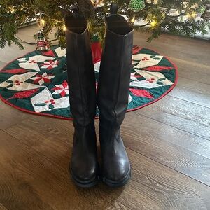 Black Knee-High Boots